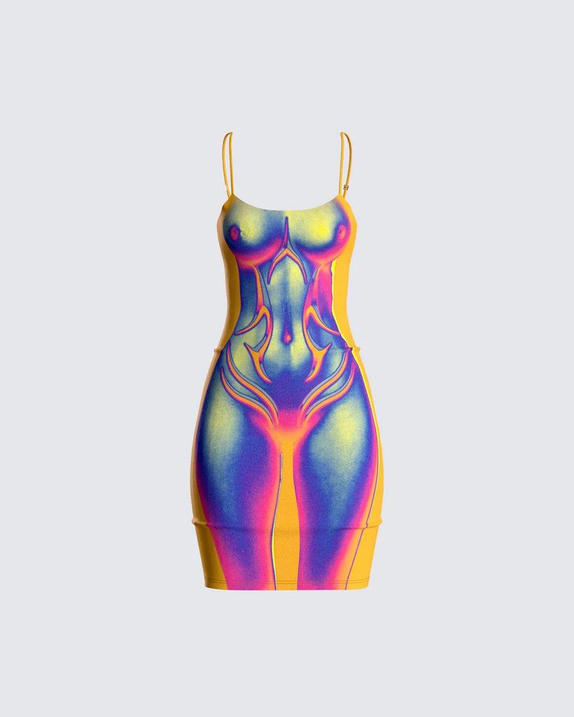 Finesse - Xavier Body Print Dress