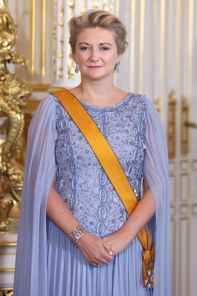 Princess Stephanie wowed in a lilac caped tulle gown