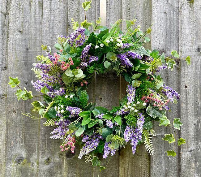 wild lavender wreath