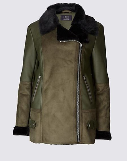 The Marks & Spencer shearling jacket that Alex Jones can't live without ...