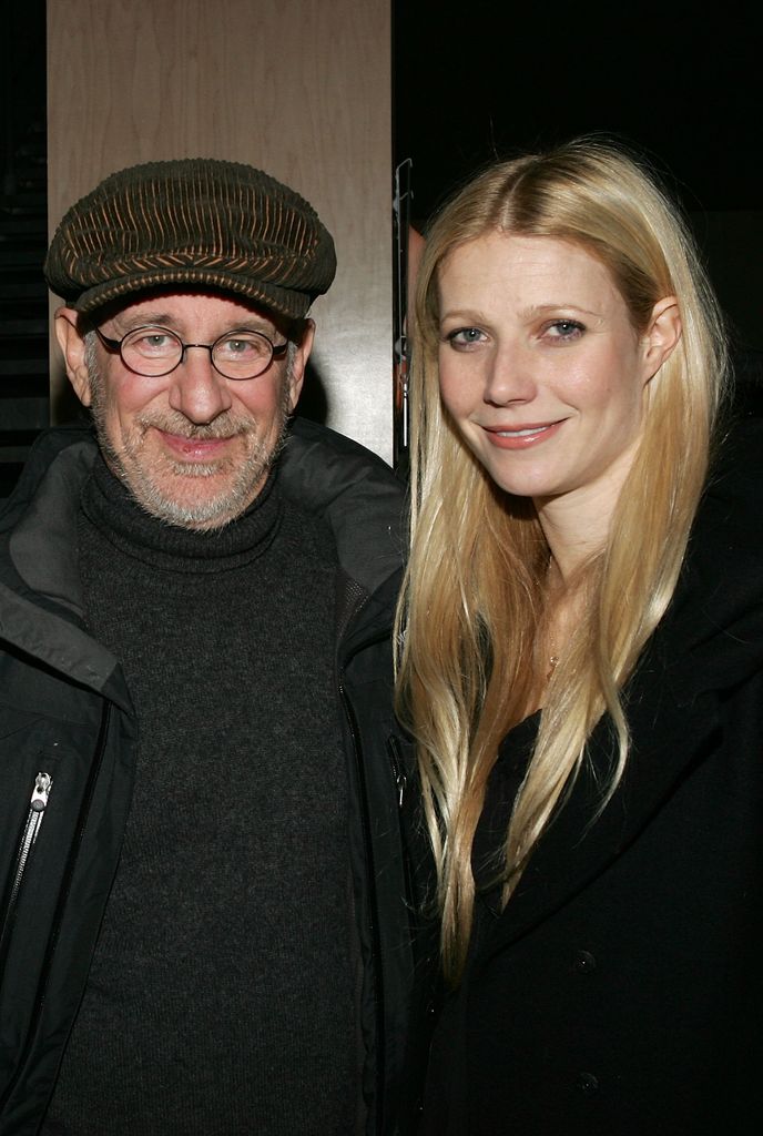 Director Steven Spielberg and actress Gwyneth Paltrow attend the "The Good Night" party IN 2007