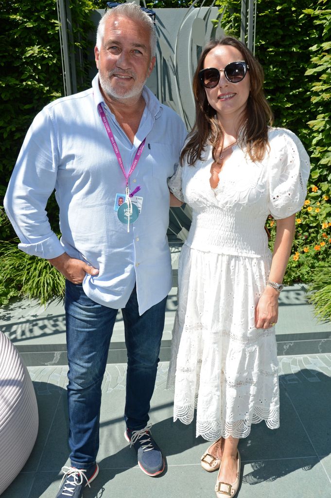 Paul Hollywood standing with wife Melissa Spalding