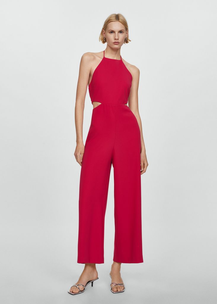 mango red jumpsuit 