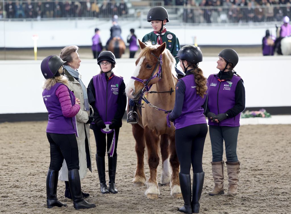 Anne spoke with young equestrians