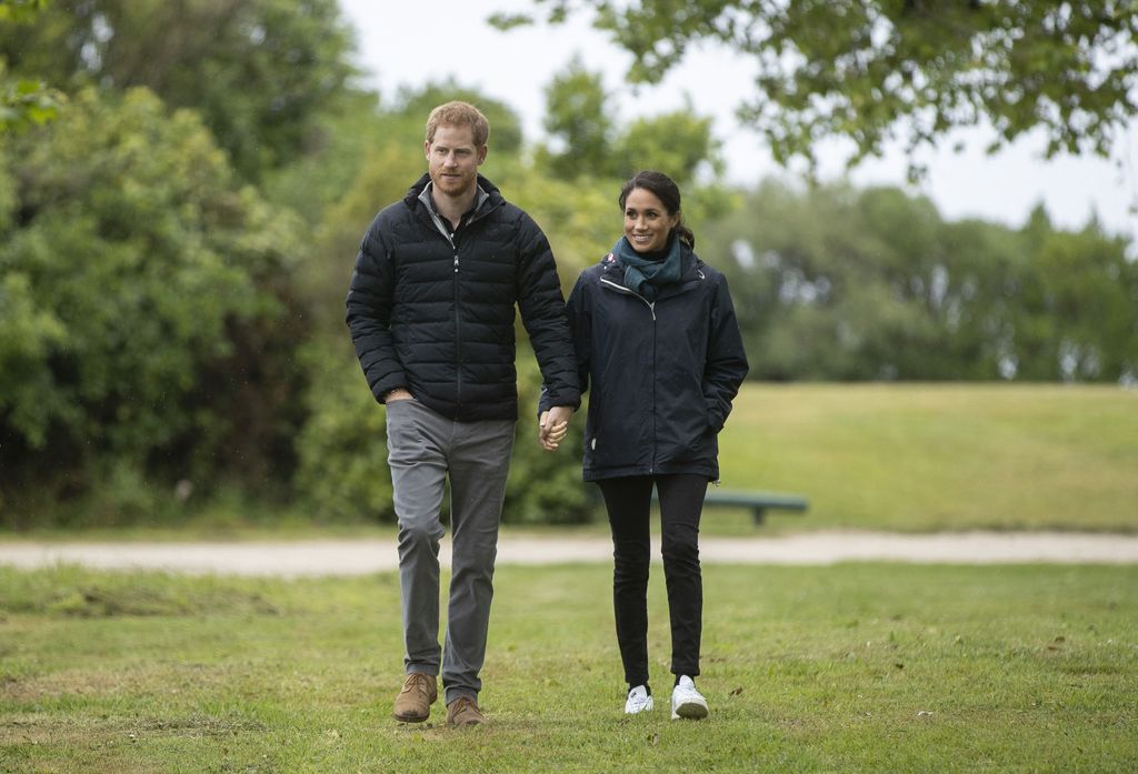 Meghan and Harry on a hike in New Zealand