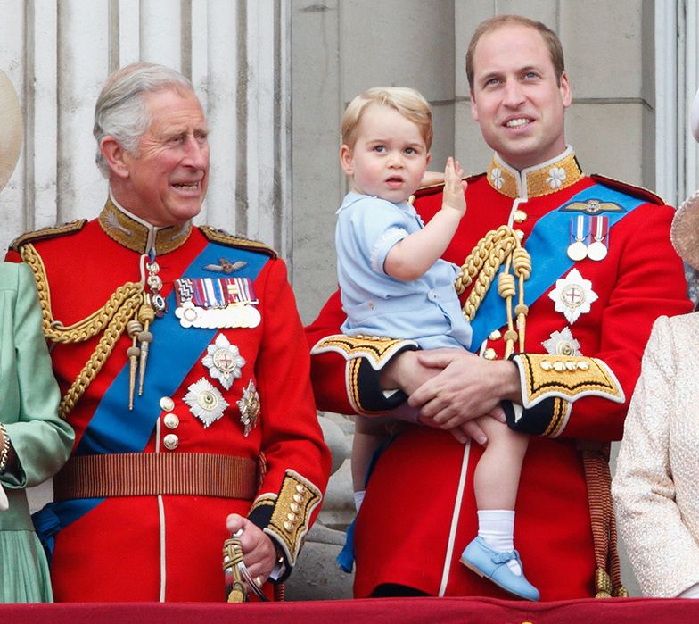 prince charles prince george prince william trooping colour
