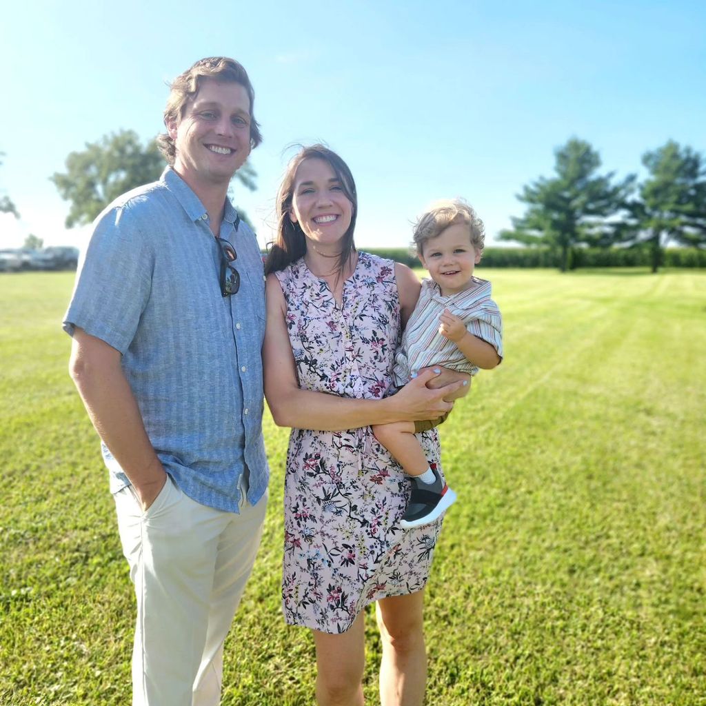 Jessica Studer and Austin Hurd with their son Westin