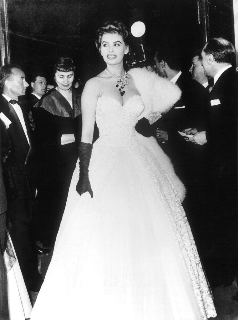 Sophia Loren at Cannes, 1955