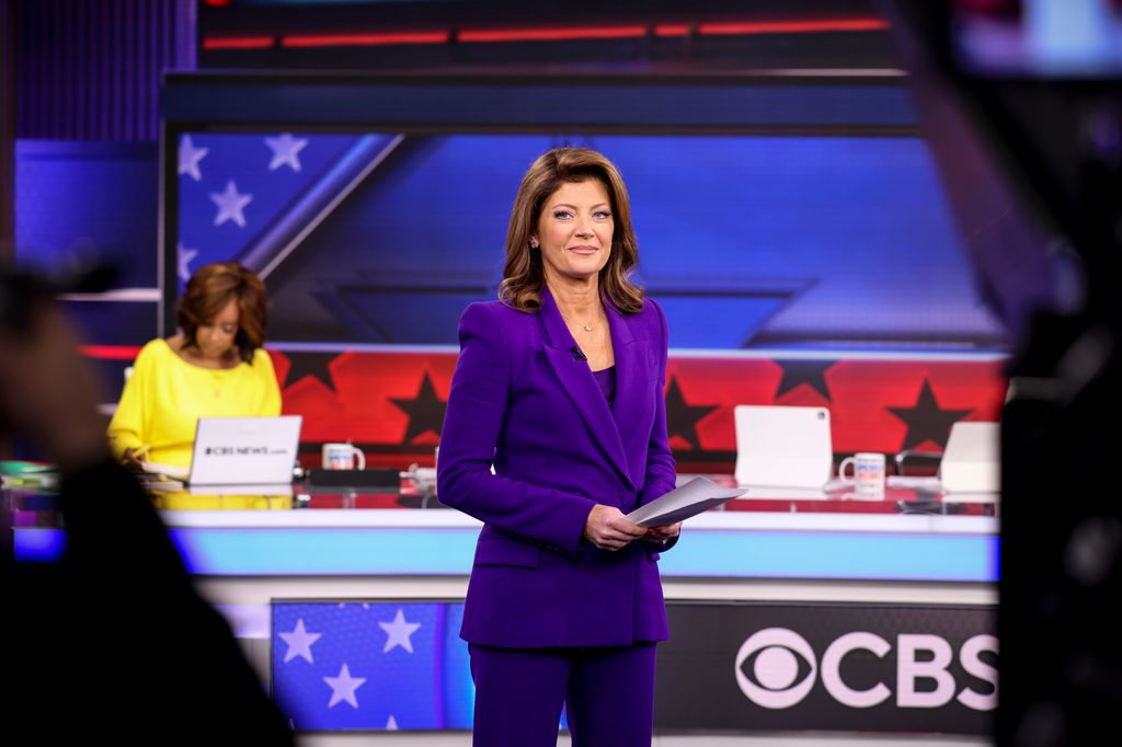 Norah O'Donnell from CBS News' "AMERICA DECIDES: ELECTION '24" Coverage Headquarters in New York City