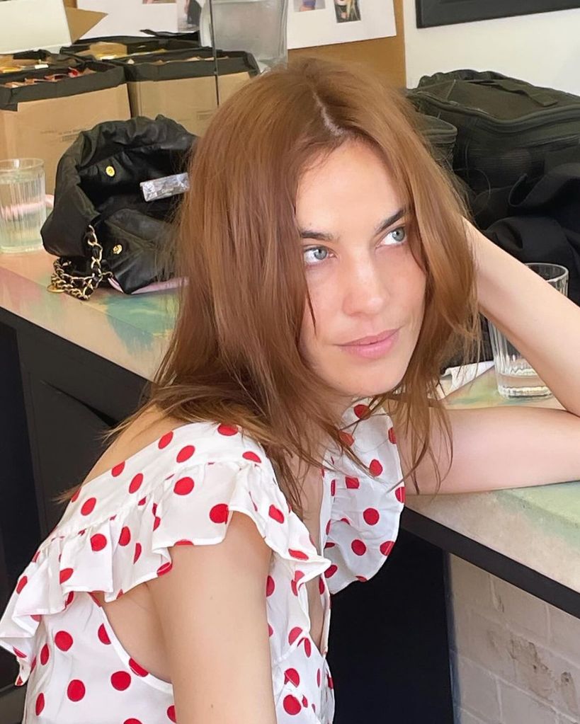 Alexa showcased her ginger tranformation on social media