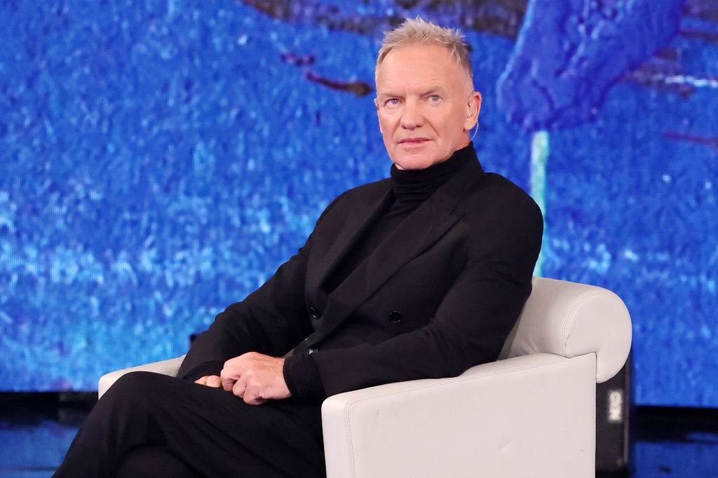 Sting attends the "Che Tempo Che Fa" TV show at Nove Studios on December 08, 2024 in Milan, Italy