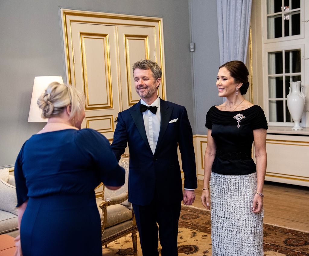 Frederik and Mary greet guests at State Council Dinner