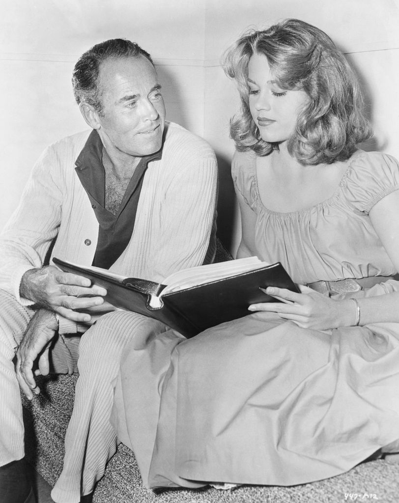 Jane Fonda and her father, Henry Fonda.