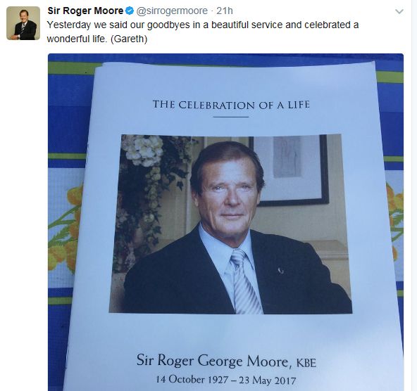 roger moore service