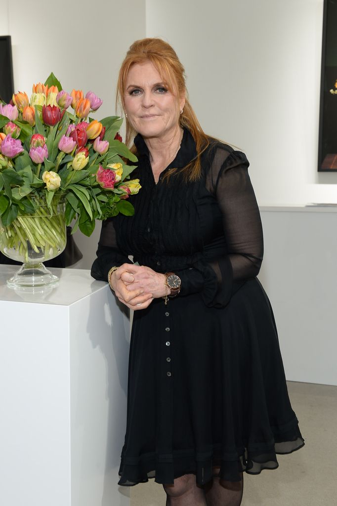 Sarah Ferguson at the T.M. Glass Solo Exhibition Opening at Galerie de Bellefeuille on May 09, 2019 in Toronto, Canada