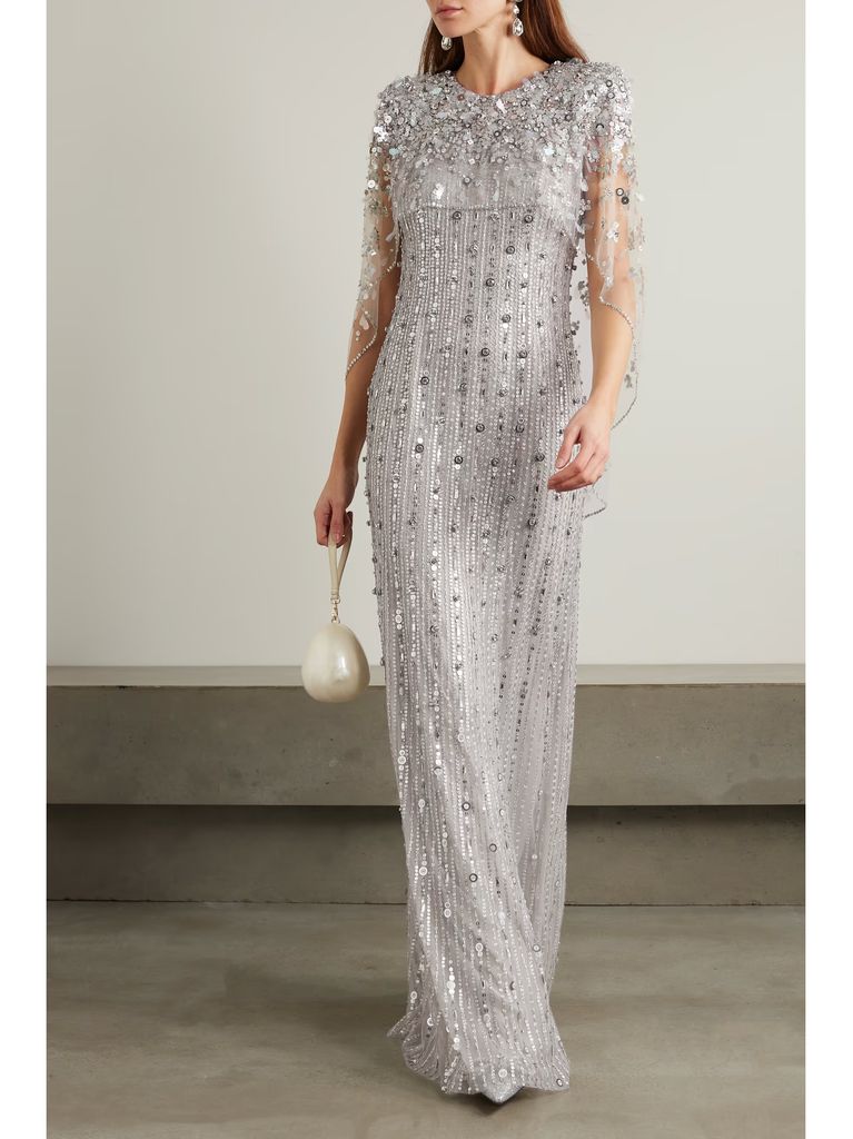 silver jenny packham gown