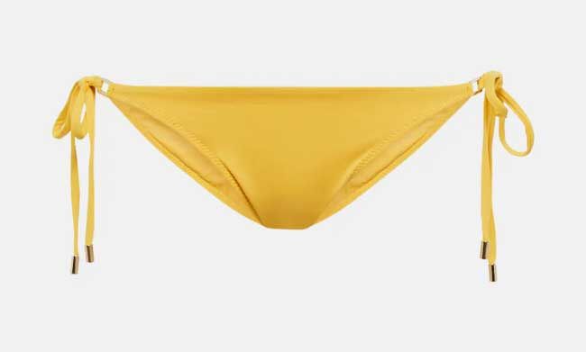amanda holden yellow bikini bottoms