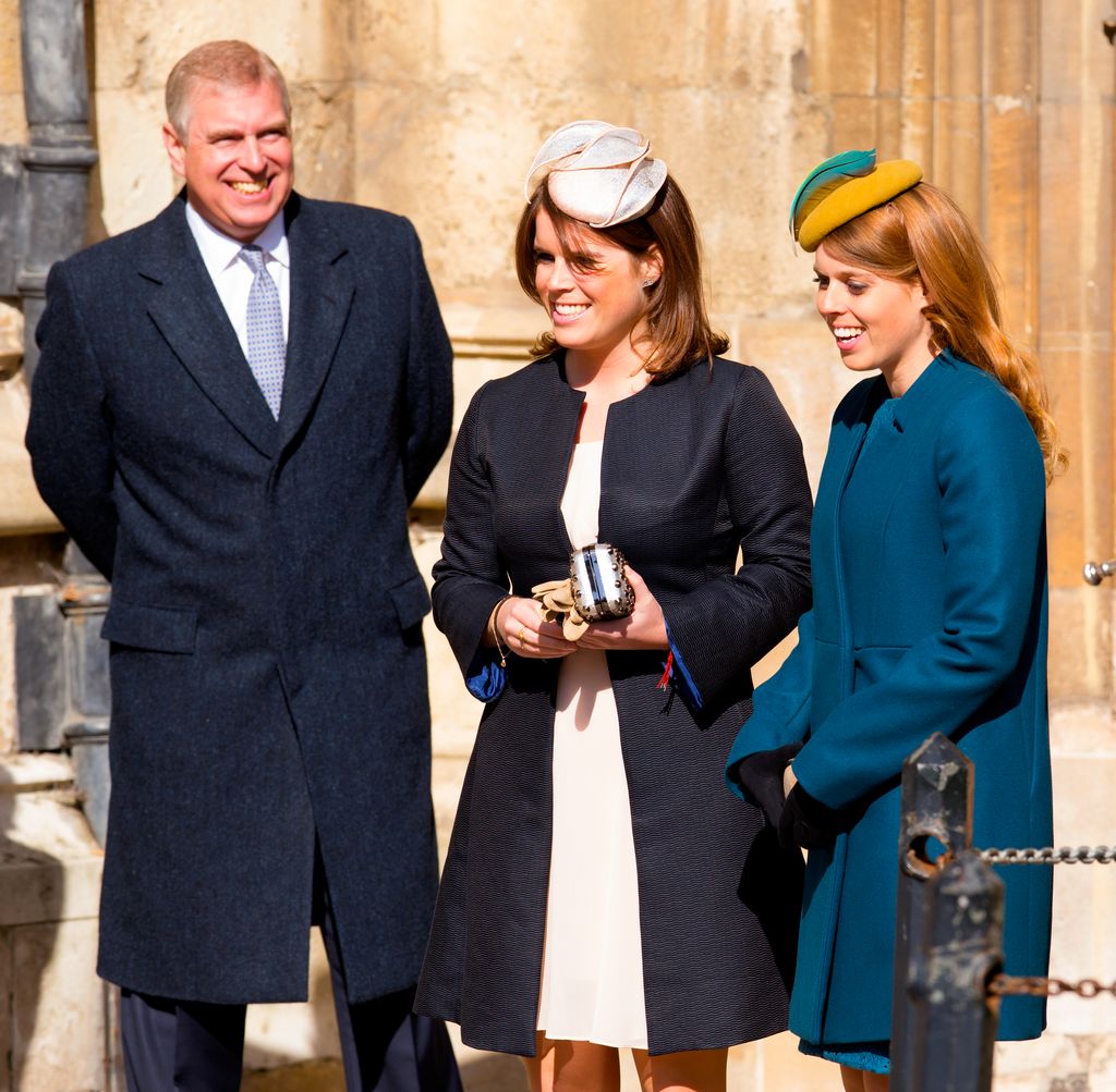 Prince Andrew's daughters have been keeping him company