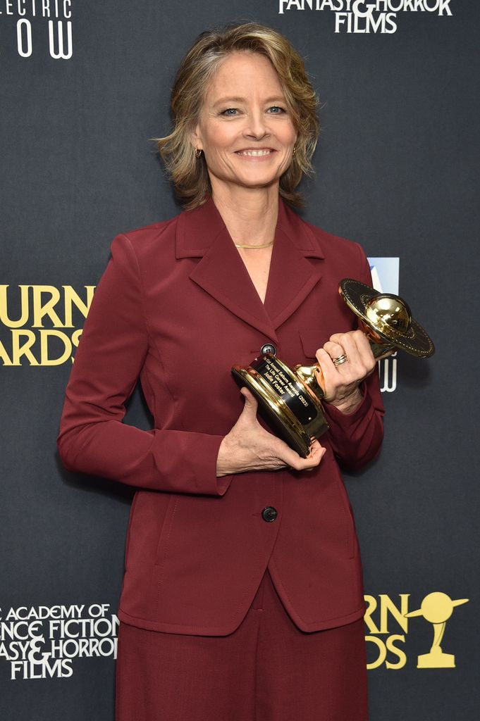 Jodie Foster at the 51st Annual Saturn Awards held at the Los Angeles Marriott Burbank Airport on February 4, 2024 in Burbank, California