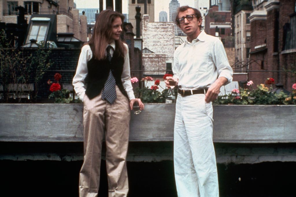Diane Keaton and Woody Allen in the film "Annie Hall." 1977