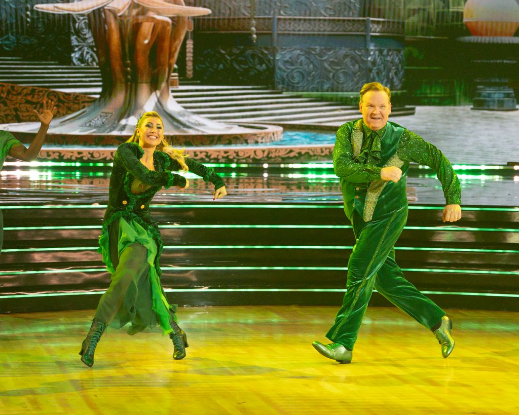 Andy Richter and Emma Slater 