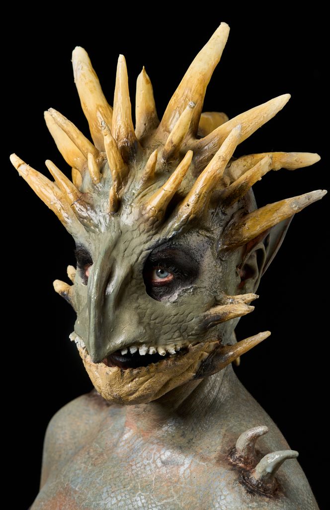 A person with a dragon makeover