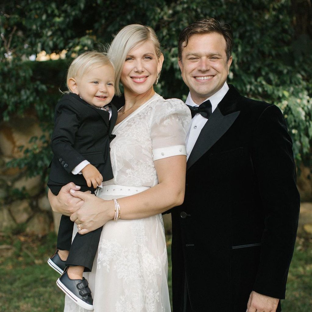 Zak with his wife and their son Mickey