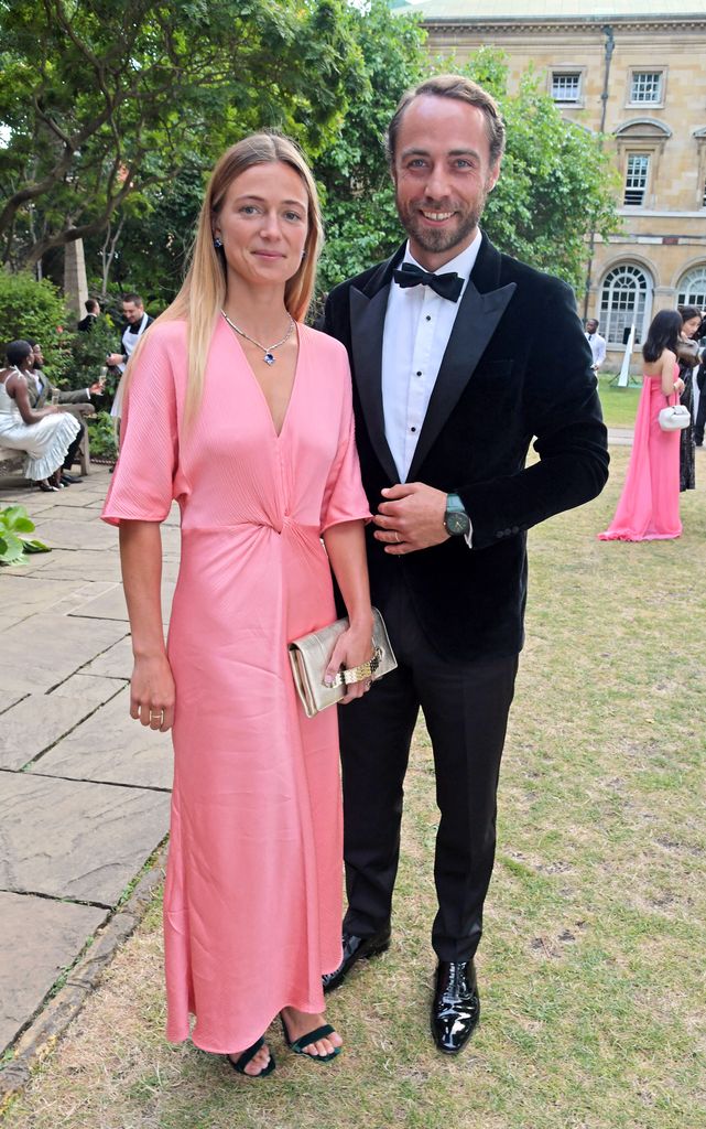 Alizee Thevenet and James Middleton attend the Bulgari gala dinne
