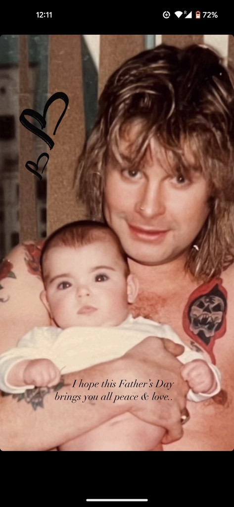 Aimee Osbourne and her dad Ozzy Osbourne 