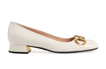 Gucci wedding shoes Leather Horsebit Pumps 25