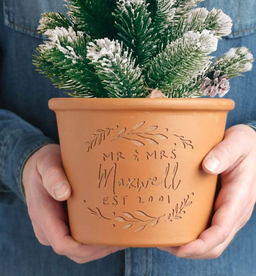 Personalised Engraved Signature Pot