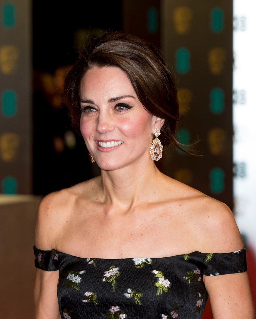 Kate Middleton smiling at the BAFTAs 