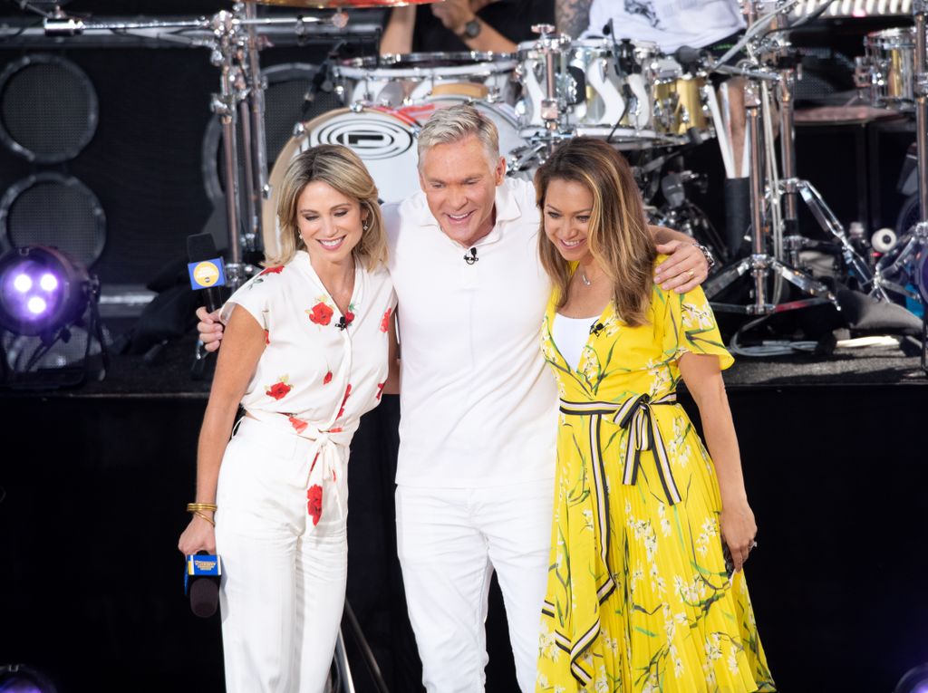 Amy Robach and Sam Champion have stayed in touch since her GMA departure 