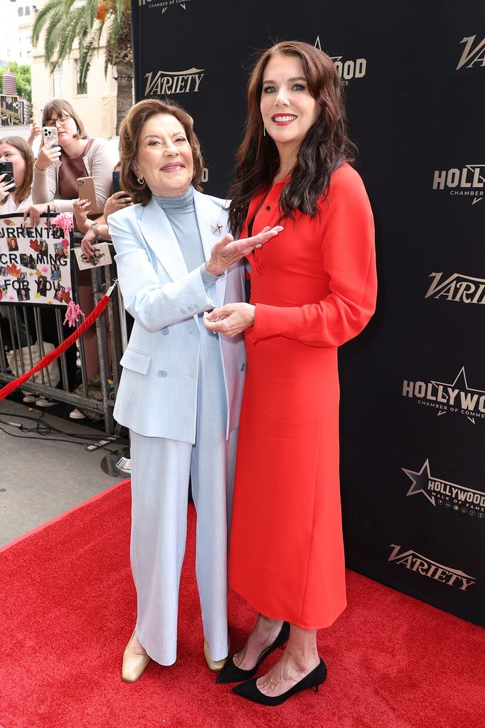 Kelly Bishop, Lauren Graham at the ceremony honoring Lauren Graham with a star on the Hollywood Walk Of Fame on October 03, 2025