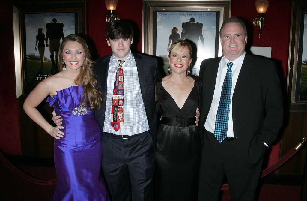 The family the film is based on Collins Tuohy, Sean Tuohy Jr. Leigh Anne Tuohy and Sean Tuohy  attend "The Blind Side" premiere at the Ziegfeld Theatre on November 17, 2009 in New York City