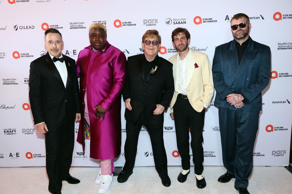 Elton John hosted his 32nd annual Oscars viewing party 