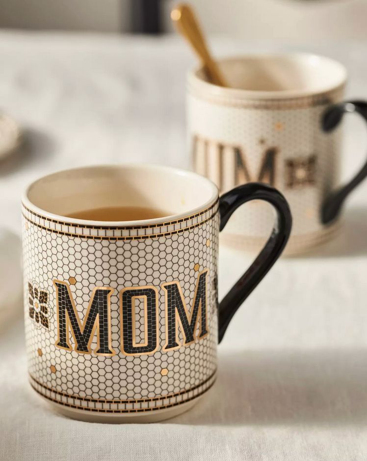 The Bistro Tile Stoneware Mug: Family Edition