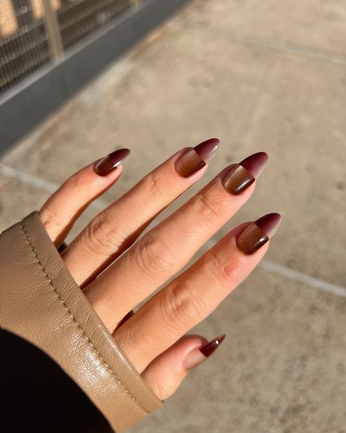 bronze cat eye nails