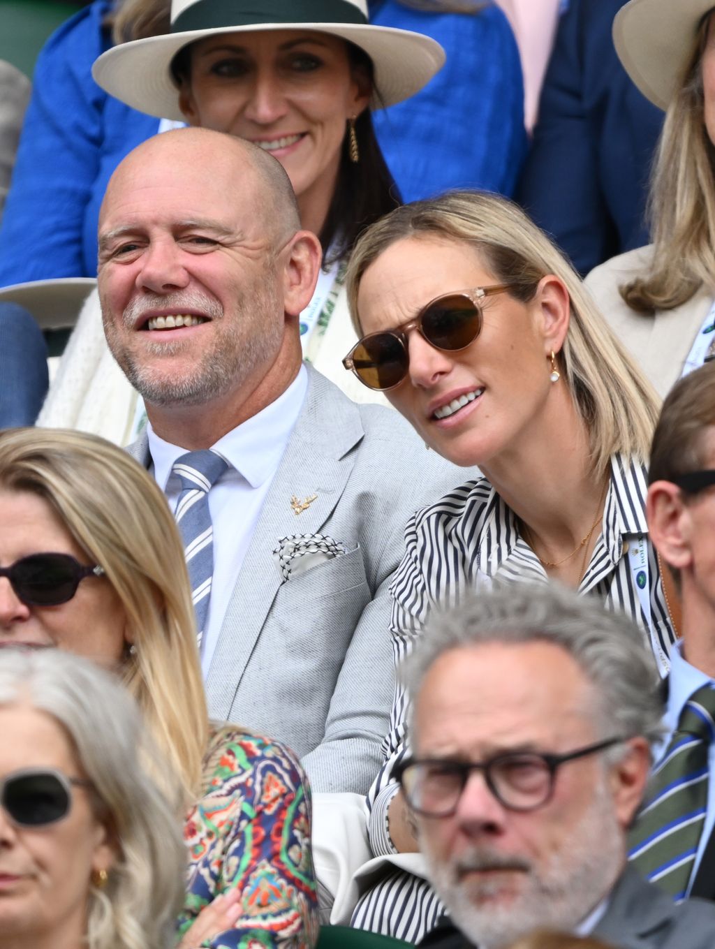 Mike and Zara did not sit in the royal box at Wimbledon