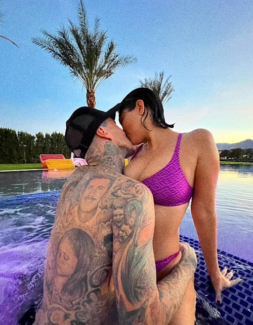 Kourtney is enjoying a lavish holiday in Australia