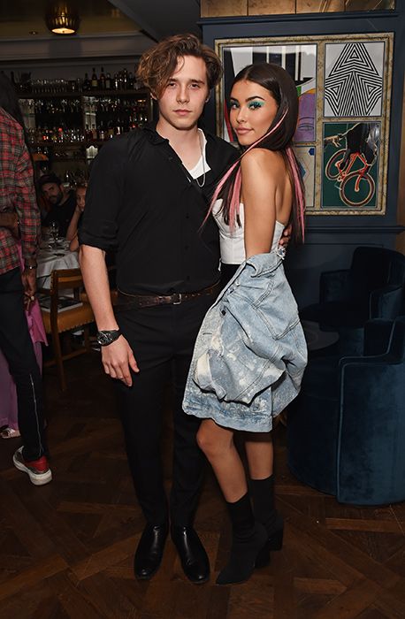 brooklyn beckham and rumoured girlfriend madison beer at dinner in london