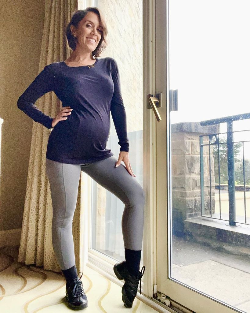 Strictly's Manrara showcases growing baby bump in flawless