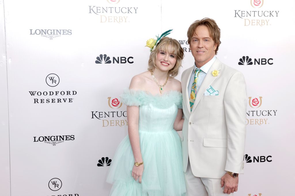 Dannielynn Birkhead and Larry Birkhead attend Kentucky Derby 151 at Churchill Downs on May 03, 2025 in Louisville, Kentucky