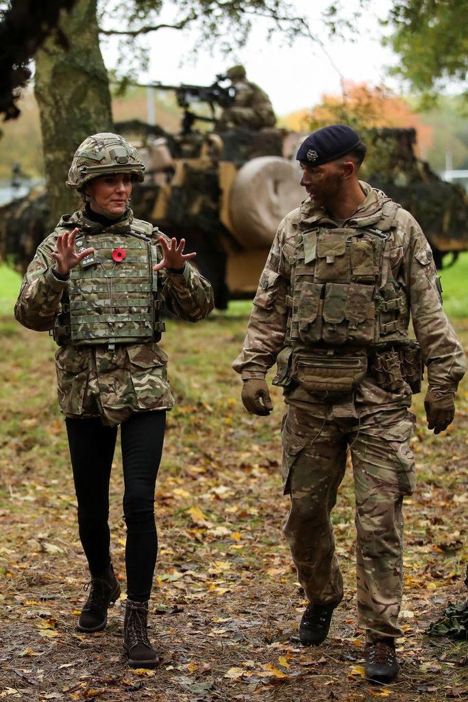 Kate Middleton observes military operations