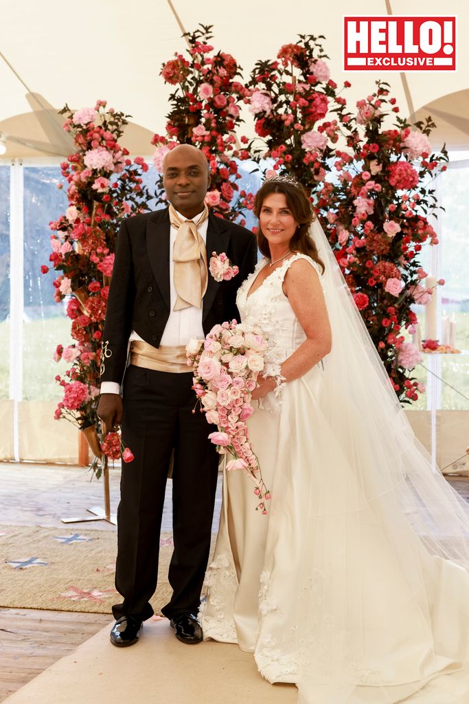 Durek Verrett and Martha Louise on their wedding day