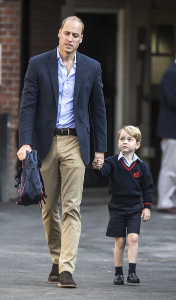 prince george and prince william at school