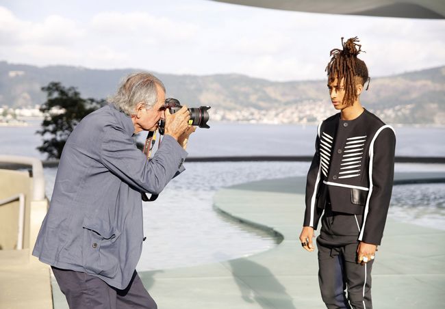patrick demarchelier photographing jayden smith for louis vuitton