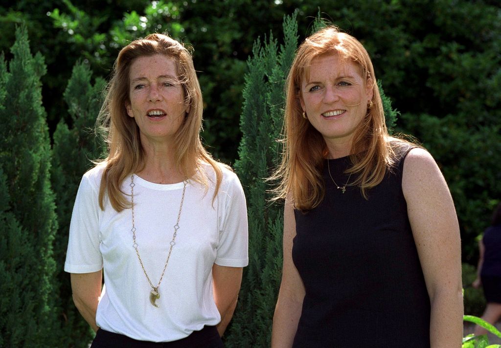 Sarah Ferguson with her mother, who died at the age of 61 in a car crash