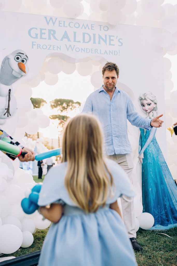 Princess Geraldine was treated to her own Frozen Wonderland