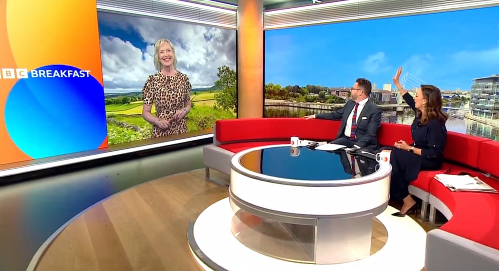 Carol Kirkwood on BBC Breakfast